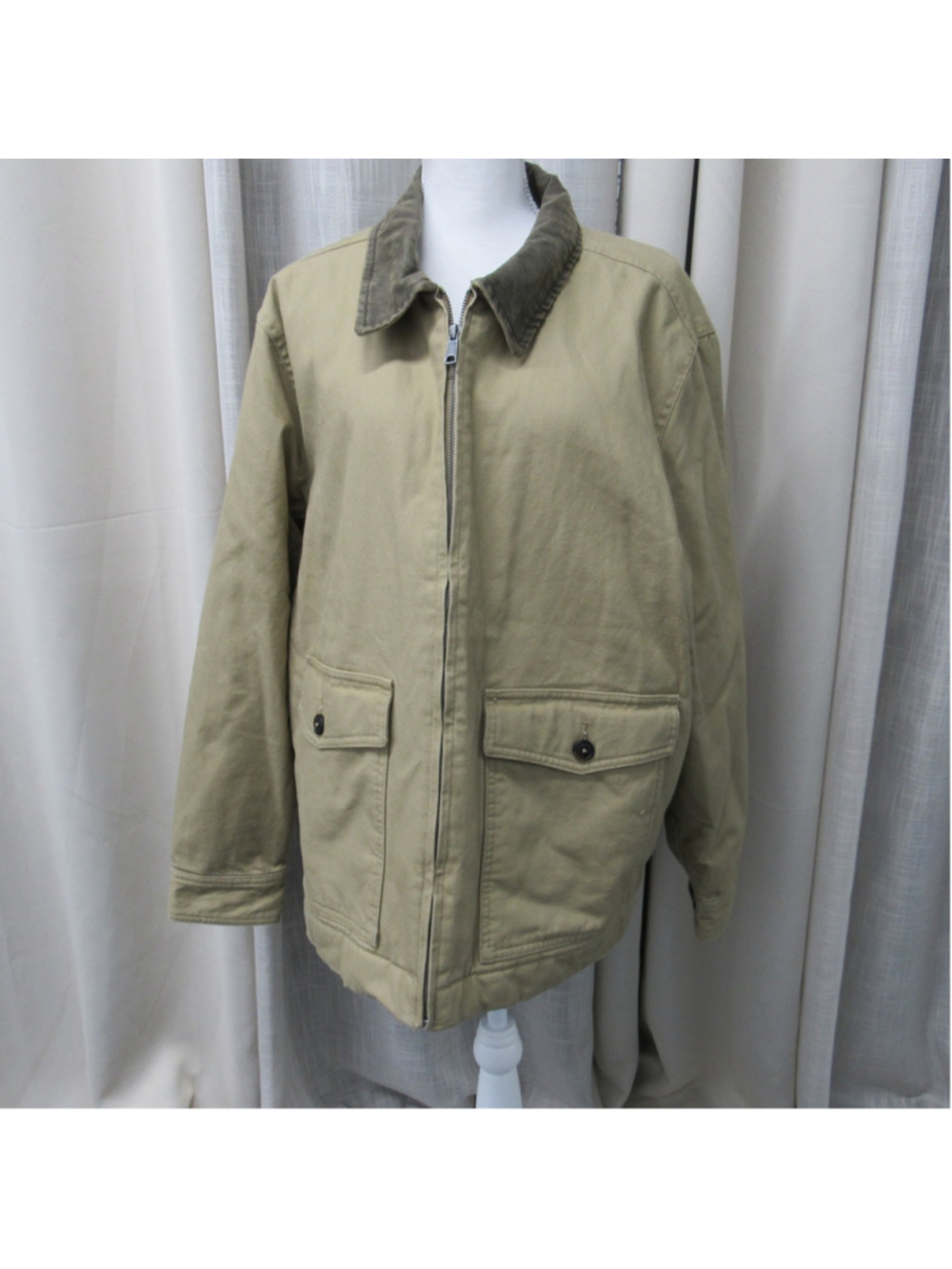 Jeremiah American Legacy Canvas Utility Jacket XL NWOT Gorpcore Collar Tan Coat
